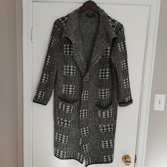 Joseph A Long Line Pocket Cardigan Coatigan Size M - Picture 1 of 3